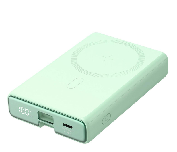 JoyRoom Powerbank magnetyczny 10000mAh 20W z podstawką zielony 6941237122926 - 1257843 - zdjęcie 2